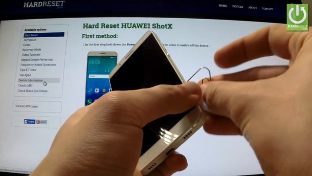 HUAWEI ShotX - How to Insert SIM card and micro SD card смотреть онлайн