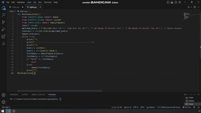 My First AI Bot Made In Python... смотреть онлайн