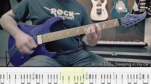 ROXETTE - Sleeping in my car [GUITAR COVER + TAB]