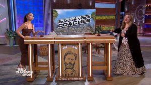 Ariana Grande And Kelly Get Competitive Playing 'Guess That Famous Voice'