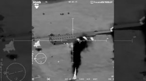 AC-130 в действии - Боевые кадры - Тепловизор