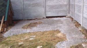 Бетонирование двора своими руками 2 день