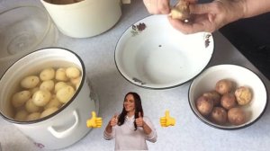 #МОЛОДОЙ #КАРТОФЕЛЬ / правильный рецепт варки и #секреты чистки молодой картошки
