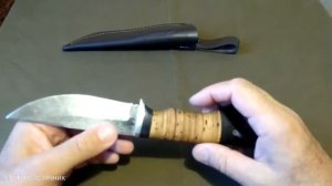 Отличный охотничий нож из стали D2. Обзор и тесты.