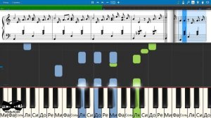 Песня о гудке (на пианино Synthesia cover) Ноты и MIDI