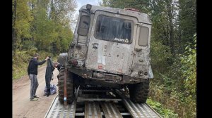 Defender устал. Сломали всё по чуть-чуть) возвращаемся пешком на дорогу)