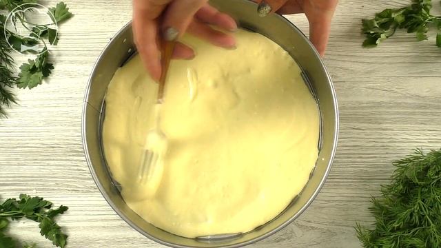 Состав пирога найдется в каждом холодильнике! Самый быстрый и простой заливной пирог