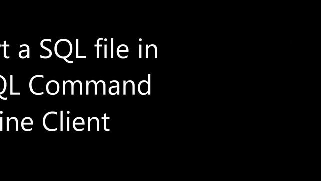 MySQL Import Database using Command Line смотреть онлайн