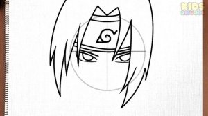 How to draw ITACHI UCHIHA step by step