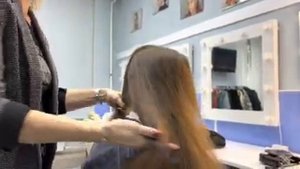 Расчёсывание длинных волос