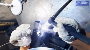 Восстановление глушителя виброноги. Сварка в аргоне