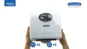 Kimberly-Clark 7955 Диспенсер AQUARIUS® для рулонных полотенец Scott® Control Slimroll, белый