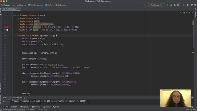 JAVA GRAPHICS 2D | TÜRK BAYRAĞI смотреть онлайн