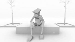 Animation for Showreel of Gerhard de Jager, funny ball bouncing with depressed man!!!