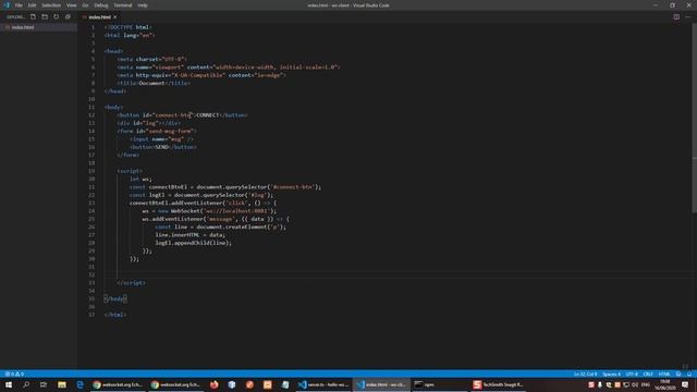 5 websocket client example смотреть онлайн