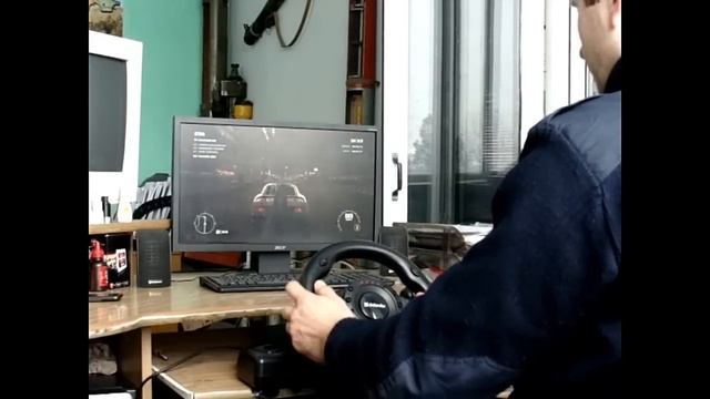 Обзор игрового руля Defender Forsage Drift GT в игре GRID 2 смотреть онлайн