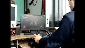 Обзор игрового руля Defender Forsage Drift GT в игре GRID 2