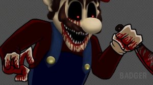 Making Mario.exe from a Friday Night Funkin' Mod in Photoshop | Speed Edit | Mario's Madness