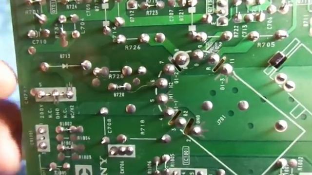 Ремонт телевизора Sony KV-21LT1K. Не светится экран. Светодиод отмигивает 5 раз. Курсы телемастеров смотреть онлайн