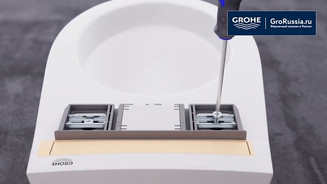 Установка сиденья биде GROHE Bau подвод воды от раковины смотреть онлайн
