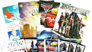 ТАЧКИ 3 Дисней, ЛИГА СПРАВЕДЛИВОСТИ, Принцессы Disney! Наклейки #6 PANINI MIX Surprise unboxing