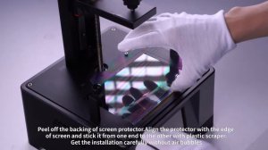 3D принтер Anycubic установка защитного стекла Screen Protector