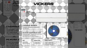 Кондиционер VICKERS Queen Белоснежный ABS-пластик