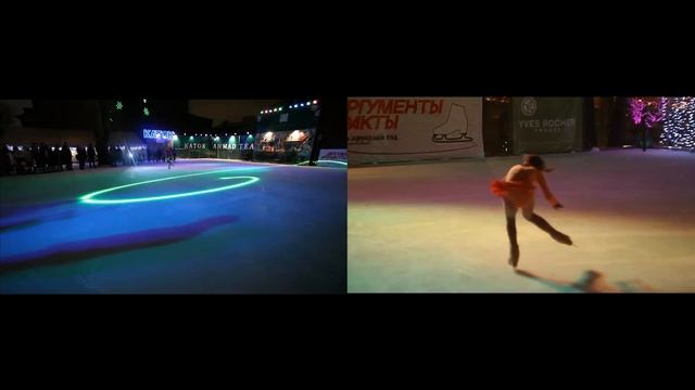 В Саду Эрмитаж открылся каток Ahmad Tea смотреть онлайн