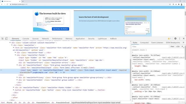 03 - Website Basics - 004 The Browser Inspector using the developer tools смотреть онлайн