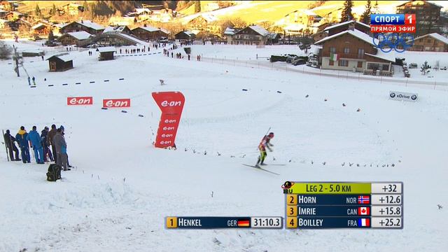 БИАТЛОН. КМ 2013-14. Анси (Франция). Женщины. Эстафета 4 x 6 км. (Спорт 1). 12.12.2013. 1080i. смотреть онлайн