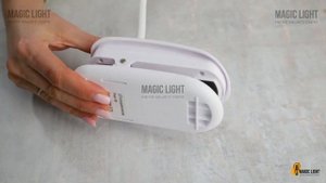 Светильник на прищепке белый, беспроводной