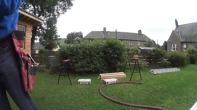 Prepping the wood for the shed смотреть онлайн