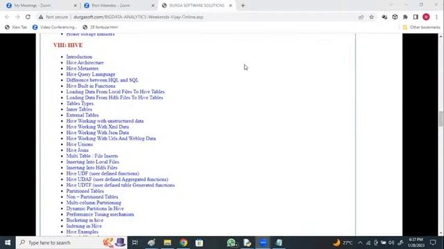 BIGDATA Analytics tutorials _ by Mr. N. Vijay Sunder Sagar Sir смотреть онлайн