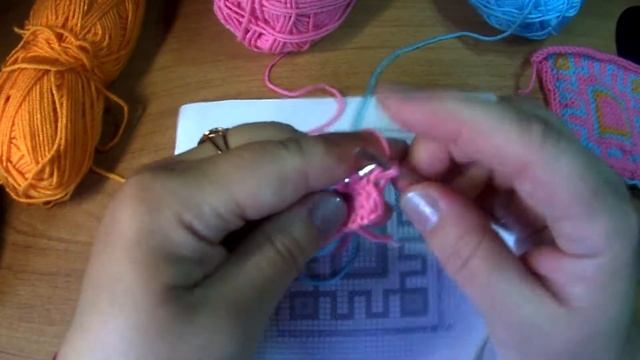 Жаккардовый узор "Репейник" смотреть онлайн