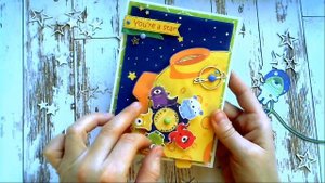 Космические открытки поп-ап