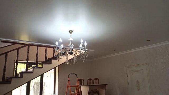 Сатиновый натяжной потолок смотреть онлайн