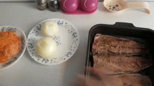 Скумбрия запеченная с овощами. Невероятно вкусная рыба