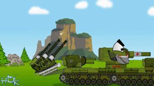 Все серии СОВЕТСКИХ МОНСТРОВ КВ-44 и КВ-6.Мультики про танки.