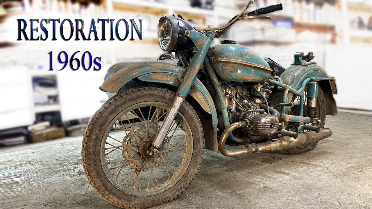 Восстановление старого мотоцикла из 1960-х _ Old Soviet motorcycle full Restoration