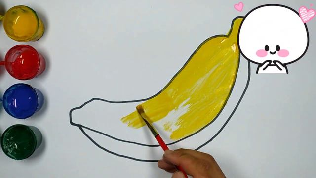Bolalar uchun Banan rasm chizish/Drawing Banana for children/Рисование Банан для детей