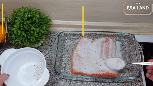 Засолка форели с апельсином и укропом