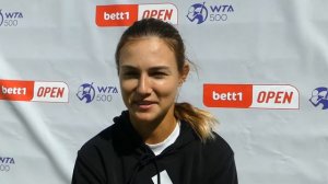 Анна Калинская Теннис Интервью на турнире в Берлине в июне 2022