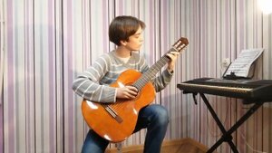 Классическая гитара Yamaha C40, звучание.