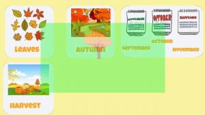 AUTUMN | Vocabulary for kids | Video Flashcards | Learn English