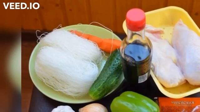 Рецепт салата из фунчозы с курицей смотреть онлайн