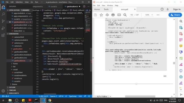 ionic native Part 2 (Access Geolocation, Geocoder, SMS, Call)