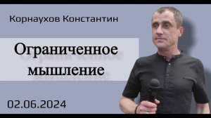 Ограниченное мышление. К. Корнаухов.2.06.24.