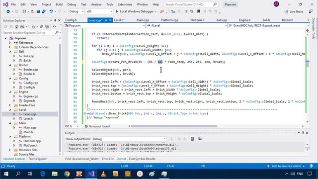 Базовый курс С++ Часть #18. Анимация активного кирпича, этап 1 (720p) смотреть онлайн