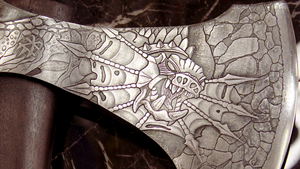 Простой метод. Трехмерный рисунок на металле. Отличная идея для любого топора.