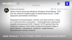 Киев признал, что устроил теракт на Крымском мосту